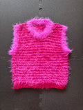 FLUFFFY CROP VEST