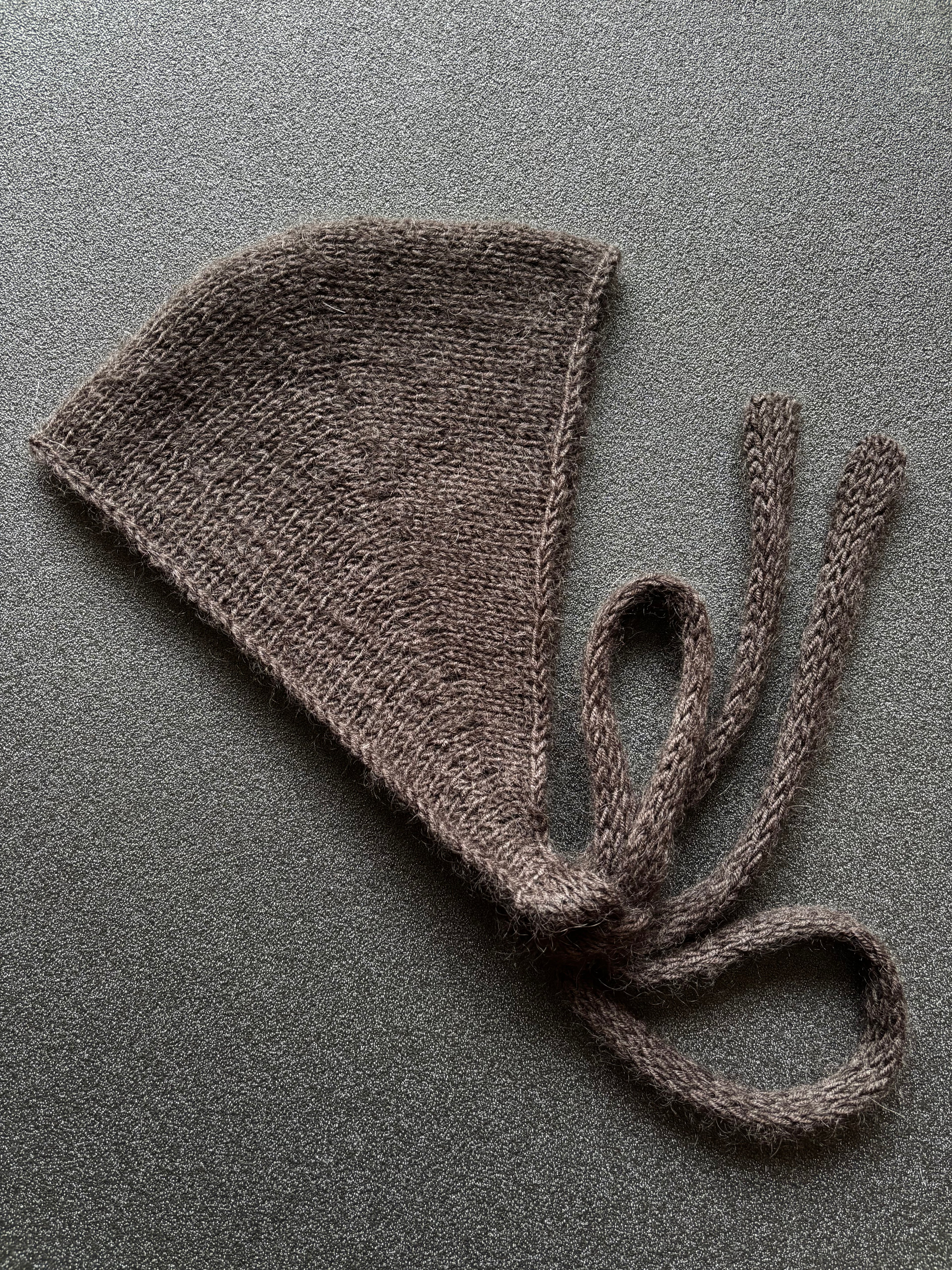 MERINO SILK BONNET BROWN